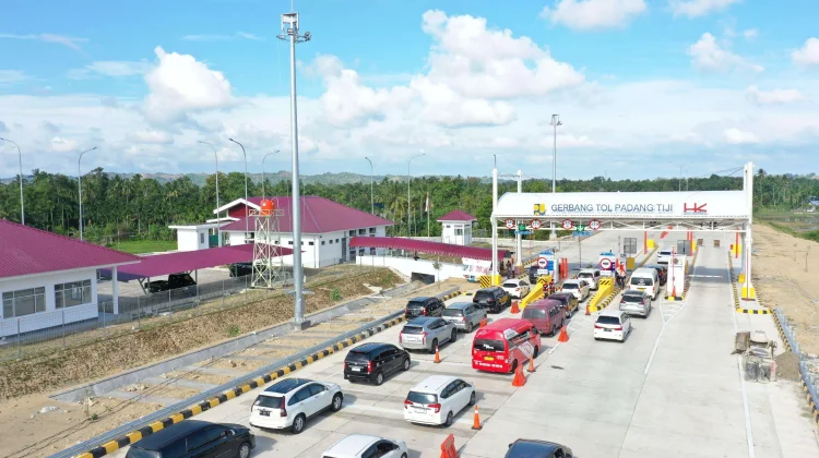 Gerbang Tol Padang Tiji Jadi Titik Terpadat Arus Balik Lebaran