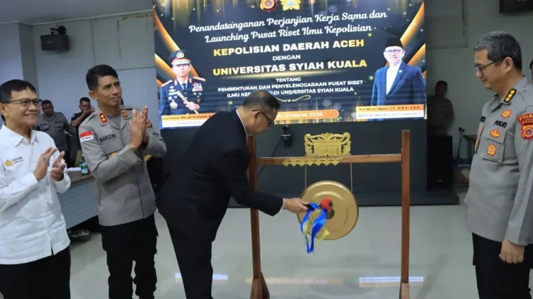 Polda Aceh dan USK Teken Kerja Sama, Launching Pusat Riset Ilmu Kepolisian