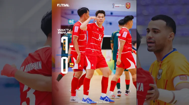 Timnas Futsal Indonesia Pesta Gol ke Gawang Brunei