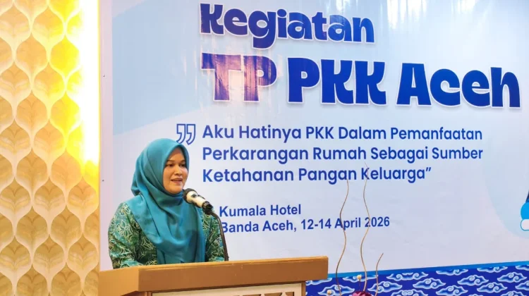 Kader PKK Aceh Diminta Optimalkan Pekarangan untuk Ketahanan Pangan Keluarga