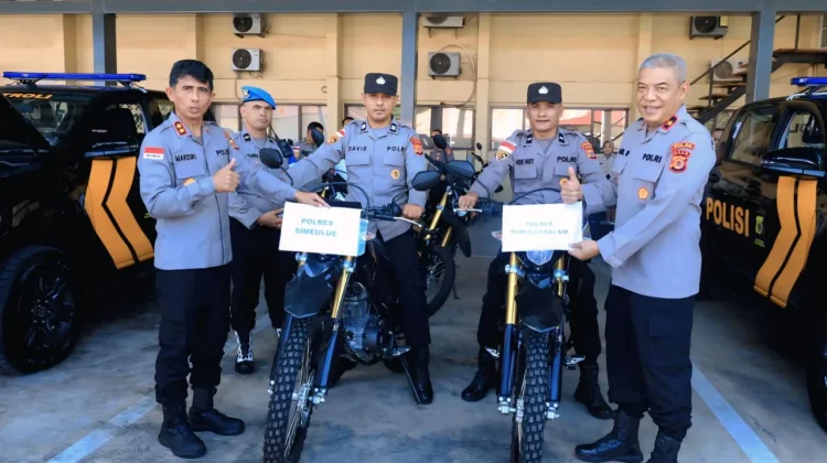 Kapolda Aceh Salurkan Kendaraan Dinas untuk Polres Subulussalam dan Simeulue