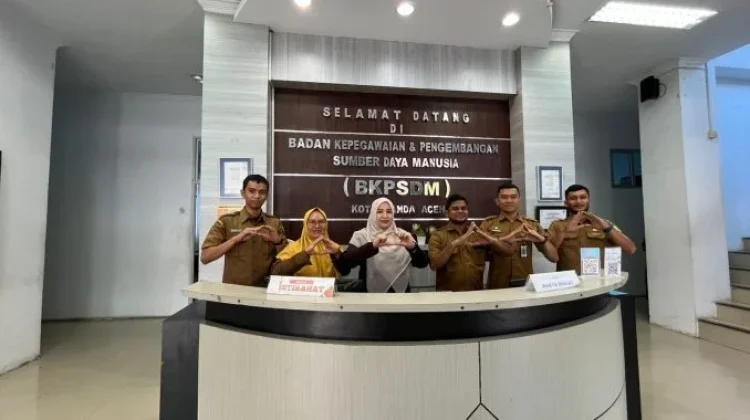 Dispersip Banda Aceh Laksanakan Pengawasan Kearsipan Internal BKPSDM