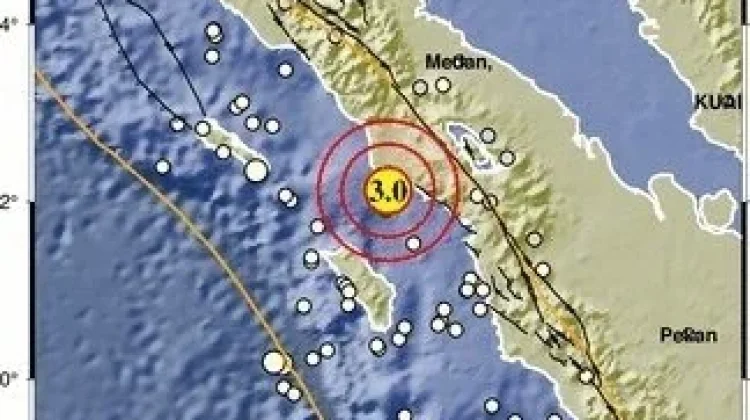 Gempa Magnitudo 3,0 Guncang Aceh Singkil, Tidak Berpotensi Tsunami