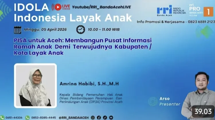 DP3A Provinsi Aceh  Terus Mendorong Percepatan Kabupaten/Kota  Layak Anak (KLA)