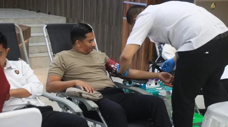 Ratusan Personel Polda Aceh Ikuti Donor Darah, Wujud Kepedulian Kemanusiaan