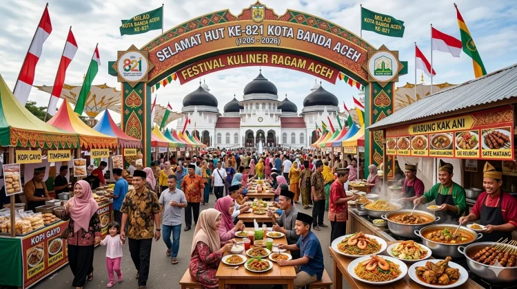 Ragam Kuliner Meriahkan HUT ke-821 Banda Aceh di Blang Padang