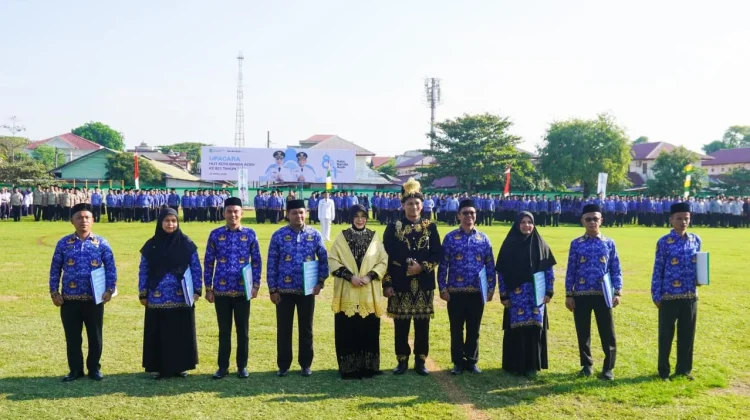 8 ASN Pemko Terima Penghargaan Inovasi pada Apel HUT Ke-821 Kota Banda Aceh