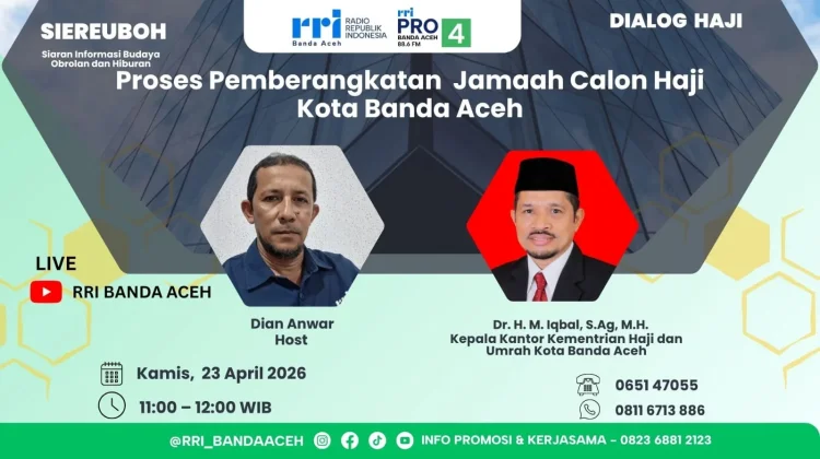 Pemberangkatan Jemaah Haji Banda Aceh Mulai 5 Mei