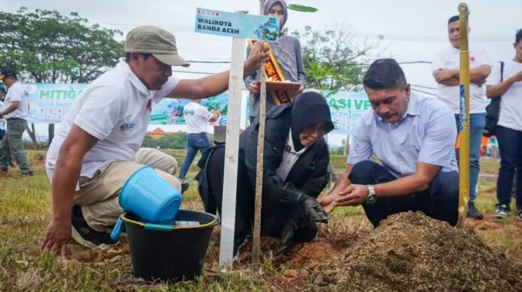 BNPB Bersama Pemko Banda Aceh Tanam Pohon di Lamnyong
