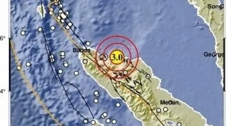 Gempa Magnitudo 3,0 Guncang Barat Laut Bireuen Aceh