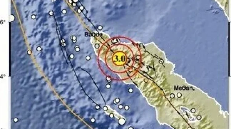 Gempa Darat Magnitudo 3,0 Guncang Pidie Jaya