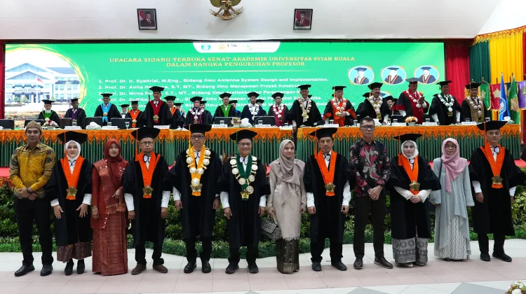 Universitas Syiah Kuala Kukuhkan 5 Profesor Baru