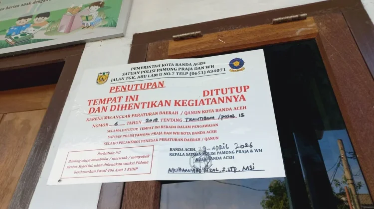 Pemko Banda Aceh Segel Daycare Pelaku Kekerasan Anak