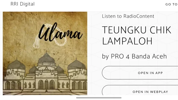 Mengenal Tengku Chik Lampaloh, Ulama Tafsir Aceh Keturunan Mataram