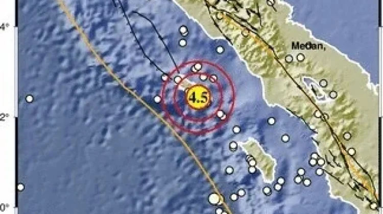 Simeulue Diguncang Gempa 4,5 Magnitudo, Tidak Berpotensi Tsunami