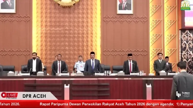 DPRA Sampaikan Rekomendasi LKPJ Gubernur Aceh Tahun Anggaran 2025
