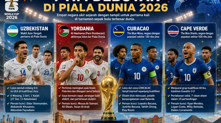 Ini Profil 4 Tim Debutan di Piala Dunia 2026