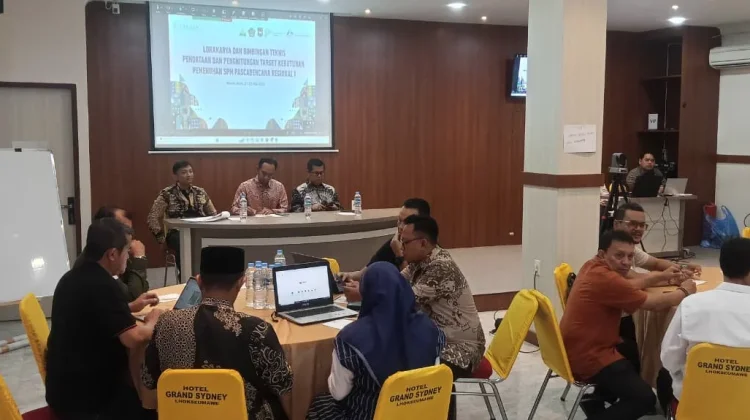 Pemprov Aceh Gelar Lokakarya dan Bimtek Pendataan SPM Pascabencana Regional I