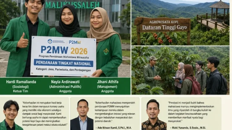 Mahasiswa Sosiologi Unimal Raih Pendanaan P2MW Nasional