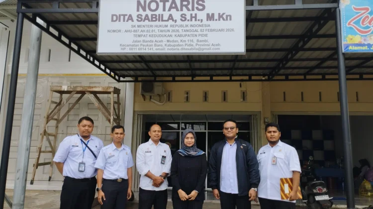 Kementerian Hukum Aceh Pastikan Kepatuhan Notaris Baru