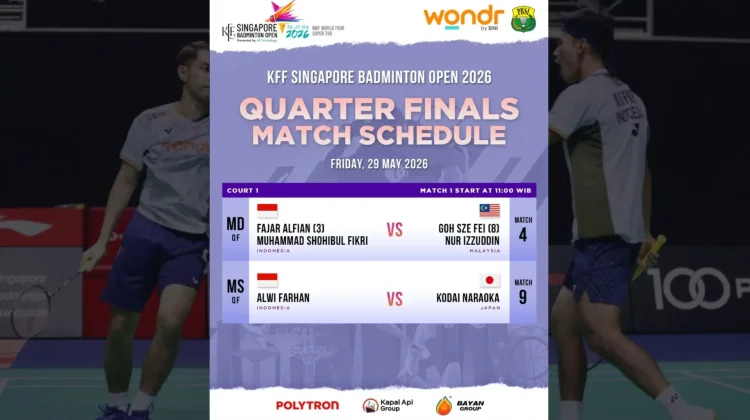 Indonesia Sisakan Dua Wakil di Perempat Final Singapore Open