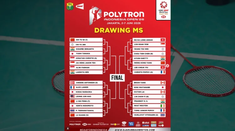 Indonesia Turunkan 39 Atlet pada Indonesia Open 2026