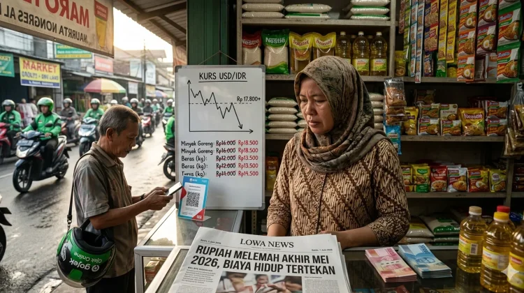 Rupiah Semakin Melemah pada Akhir Mei 2026