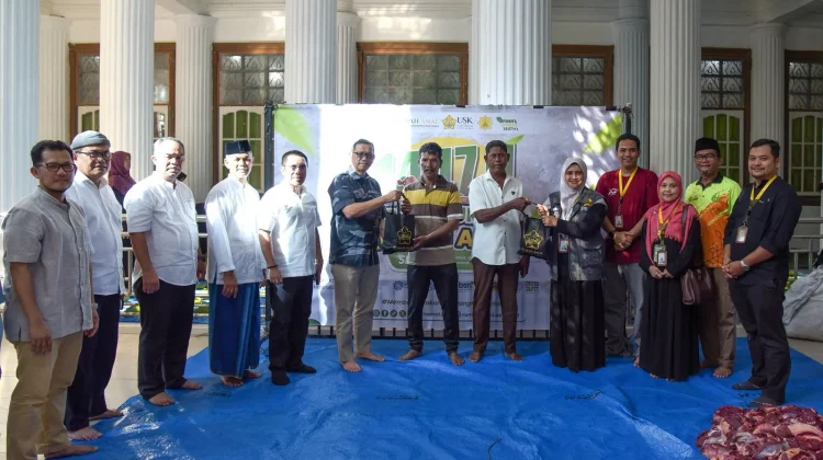 Rumah Amal USK Salurkan 44 Hewan Kurban hingga Daerah Terdampak Bencana, 1.916 Warga