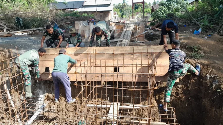 Jembatan Perintis Desa Leubue Capai Progres 47 Persen