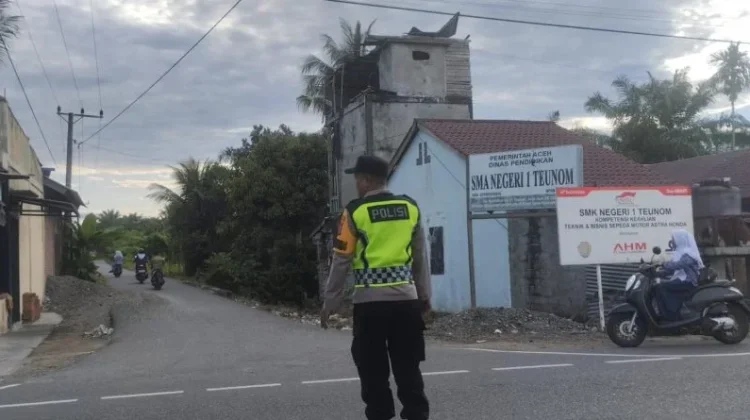Polres Aceh Jaya Intensifkan Pelaksanaan Strong Point Kawasan Sekolah