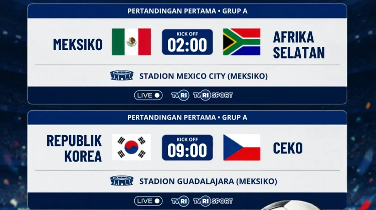 Pertandingan Pembuka Piala Dunia 2026 Digelar 12 Juni, Meksiko Hadapi Afrika