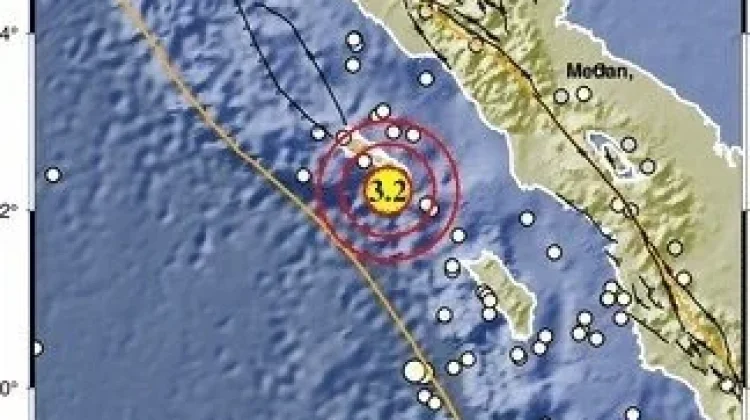 Perairan Sinabang Diguncang Gempa Magnitudo 3,2, Tidak Berpotensi Tsunami