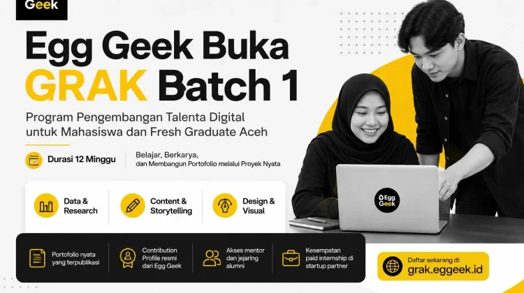 Menu  Egg Geek Buka Pendaftaran GRAK Batch 1