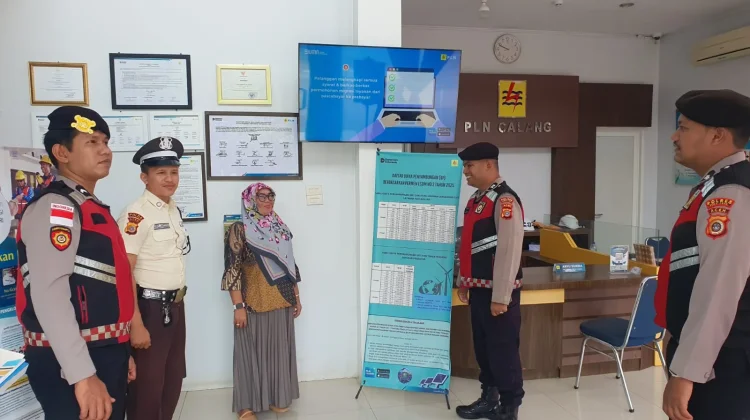 Sat Samapta Polres Aceh Jaya Patroli ke PLN ULP Calang