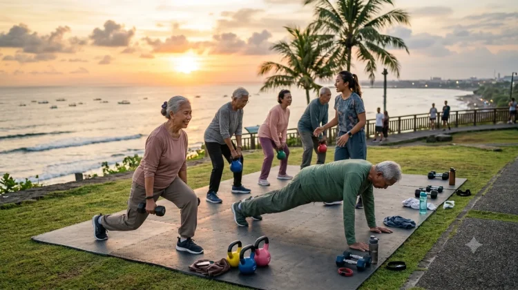 Olahraga HIIT Efektif Menjaga Massa Otot Lansia Sehat Lebih Optimal