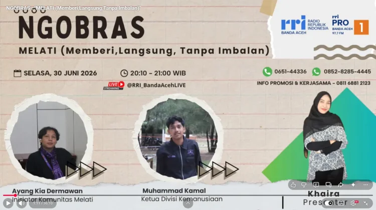 Komunitas Melati Ajak Anak Muda "Memberi Langsung tanpa Imbalan"
