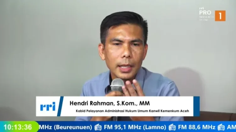 Kemenkum Aceh: Lebih dari 3.600 Perseroan Perorangan Telah Berdiri di Aceh
