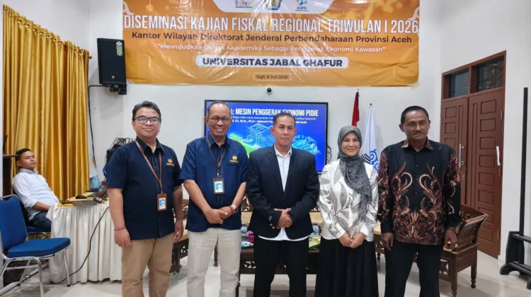 DJPb Provinsi Aceh Gelar Diseminasi Kajian Fiskal Regional di Kampus Jabal Ghafur