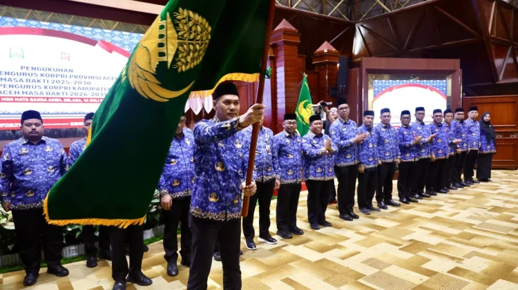 Sekda Aceh Muhammad Nasir Dilantik Sebagai Ketua KORPRI Aceh