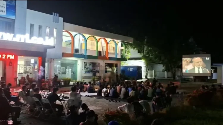 RRI Banda Aceh Gelar Nobar Bola Gembira dan Bioskop Keliling