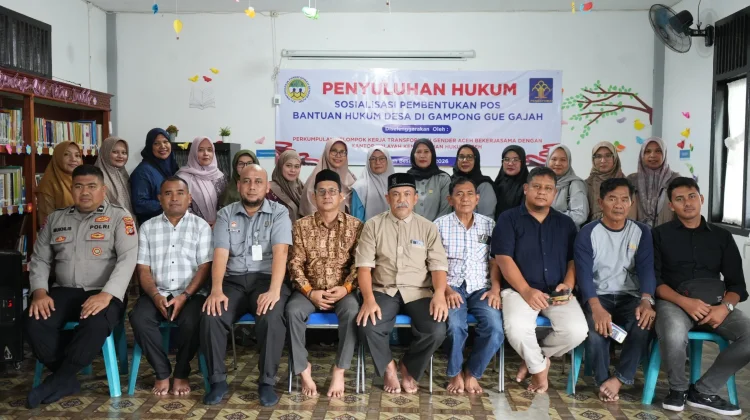 Kemenkum Aceh Bentuk Posbankumdes di Gue Gajah Aceh Besar