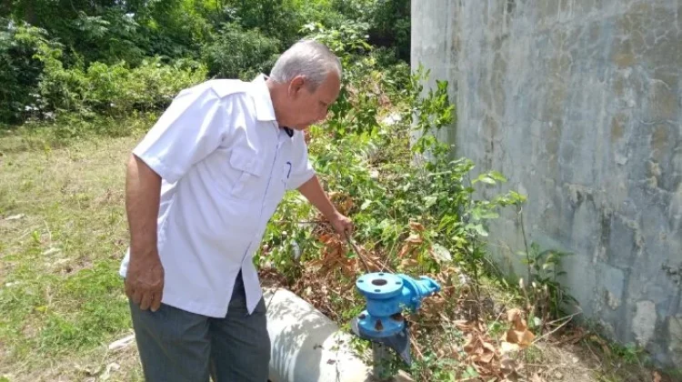 Plt. Dirut PDAM Tirta Mountala Tinjau Reservoir Neuheun