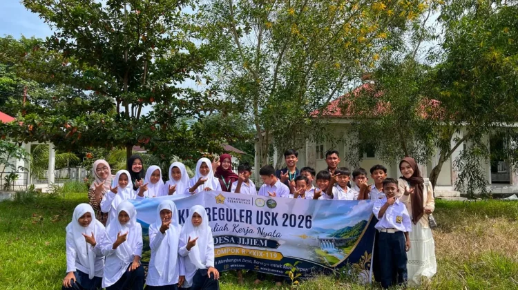 Mahasiswa KKN USK Desa Jijiem Gelar Sosialisasi Penghijauan dan Aksi Tanam Pohon