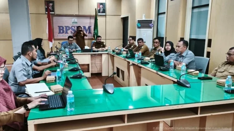 Kemenkum Percepat Harmonisasi Rapergub Status BLUD BPSDM Aceh
