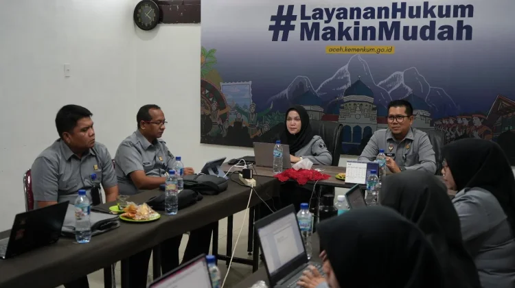 Kemenkum Aceh Harmonisasi Raperbup Aceh Jaya Terkait Tata Ruang