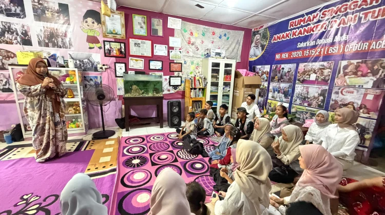 Agam Inong Banda Aceh Berbagi Kebahagiaan di Rumah Singgah C-Four