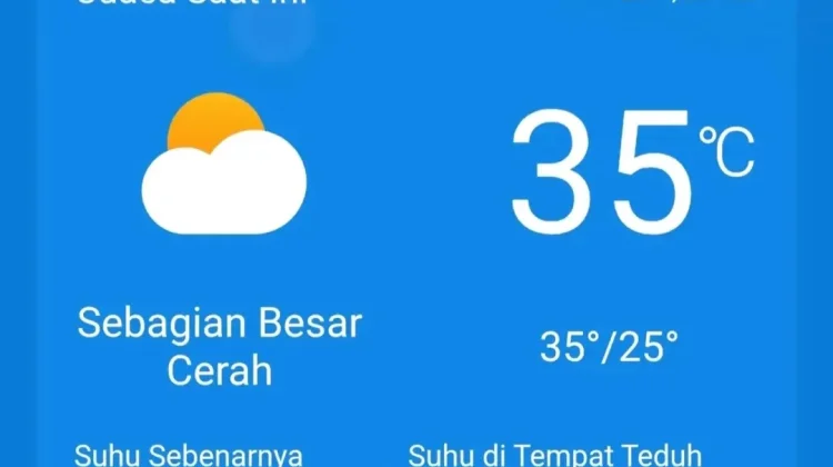 Suhu Udara Banda Aceh Tertinggi di Indonesia, BMKG Catat Capai 35,4 Derajat Celsius