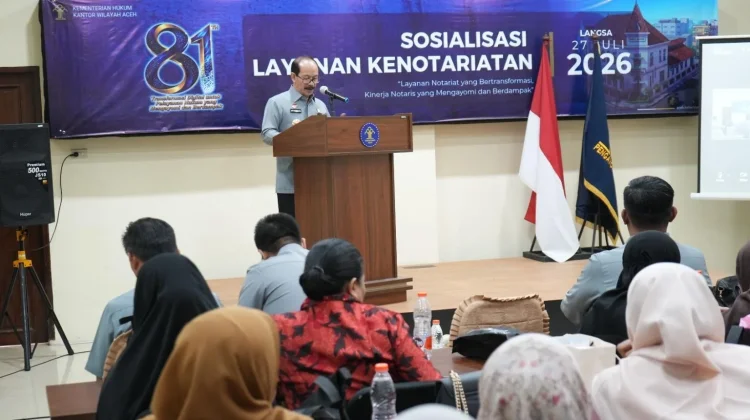 Kemenkum Aceh Perkuat Kepastian Hukum UMKM Langsa