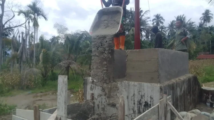 Kodim 0108/Agara percepat Pembangunan Jembatan Gantung Desa