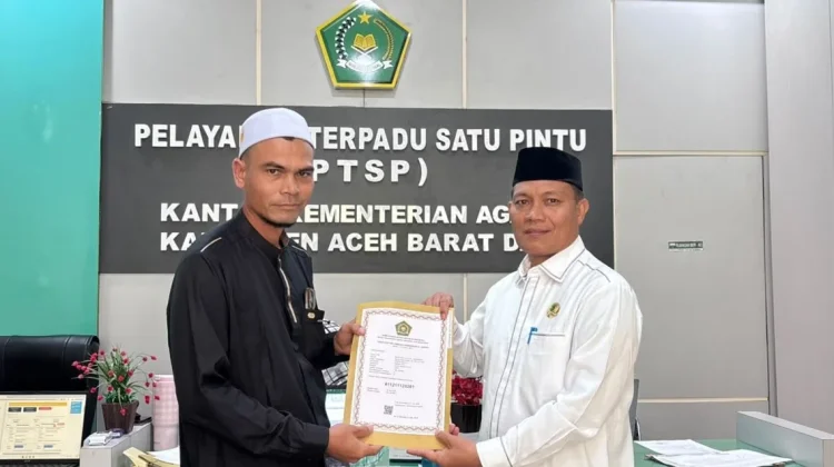 Sebanyak Enam LPQ Aceh Barat Daya Miliki Izin Operasional Pendidikan